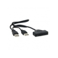 USB 2.0 Type-A to SATA 7+15Pin Adapter