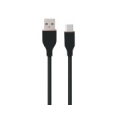 Silicone Cable USB Type-A - Type-C (black, 1m)