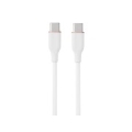 Silicone Cable USB Type-C - Type-C, 100W, (white, 2m)