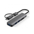 Adapter USB 3.0 - 3 x USB 3.0, SD, TF