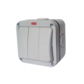 Weatherproof Switch, 3 Gang, IP66, EU