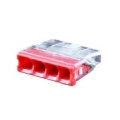 Splicing connector, 4x 0.5-2.5mm², 24A, 450V, 100pcs
