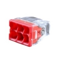 Splicing connector, 6x 0.5-2.5mm², 24A, 450V, 100pcs