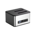 Dual Bay Docking Station, 2.5"/3.5" SSD/HDD, USB-B