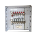 Heating Manifold 6 Loops with Thermal Actuators NC AC230V and Flow Meters