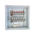 Heating Manifold 7 Loops with Thermal Actuators NC AC230V and Flow Meters