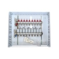 Heating Manifold 9 Loops with Thermal Actuators NC AC230V and Flow Meters