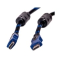 Cable HDMI - HDMI, 3m, 1.4 ver., Nylon, gold plated