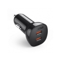 Charger CHOETECH 2xUSB-C: 12-24V, 40W, QC3.0 + PD