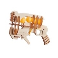 Wooden Assembly Kit Ping Pong Ball Gun