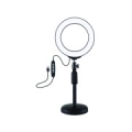 LED Ring Lamp 16cm With Desktop Mount Up to 33cm, USB, RGBW
