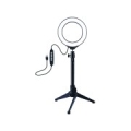 LED Ring Lamp 12cm With Desktop Tripod Mount Up To 24.5cm, USB, RGBW