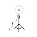 LED Ring Lamp 30cm With Desktop Tripod Mount Up To 1.1m, Phone Clamp