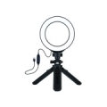 LED Ring Lamp 12cm With Pocket Tripod Mount Up to 14.5cm, USB