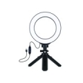 LED Ring Lamp 16cm With Pocket Tripod Mount 12-14.5cm, USB