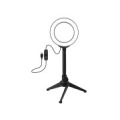 LED Ring Lamp 12cm with Desktop Tripod Mount up to 21.8cm, USB