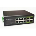 PoE switch 8x100Mbps PoE + 2x Gigabit UPLINK, SFP, 120W Industrial