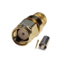 SMA-male Crimp Connector for RG6 Cable