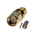 RPSMA-male Crimp Connector for RG6 Cable