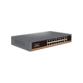 PoE switch 16x 100Mbps PoE + 2x Gigabit UPLINK, 250W
