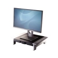 Fellowes Computer Monitor Stand with 5 Height Adjustments - Office Suites Monitor Riser with Storage Tray - Ergonomic Adjustable Monitor Stand for Computers - Max Weight 36KG/Max Size 28" - Graphite