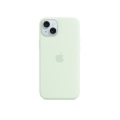 Silicone Apple case for iPhone 15 Plus Mint