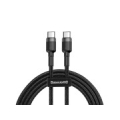 Cable USB-C PD Baseus Cafule PD 2.0 QC 3.0 60W 1m (black and gray)