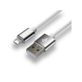 everActive cable USB 1m - White, silicone, quick charge, 2,4A - CBS-1MW