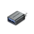 Vention USB-C Male to USB 3.0 Female OTG Adapter Gray Aluminum Alloy Type