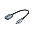 Vention USB 3.0 C Male to A Female OTG Cable 0.15M Gray Aluminum Alloy Type