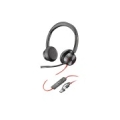 HP Poly Blackwire 8225 Stereo USB-C Headset +USB-C/A Adapter