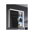 Cama hanging display cabinet SAMBA white/black gloss