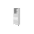 Cabinet ABETO 60x40x176.5 cm white/gloss white
