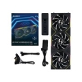 Lian Li UNI FAN TL Wireless LCD Fan, ARGB, PWM, 3-Pack incl. Controller - Reverse Blade, 120mm, black