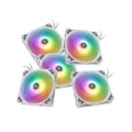 Bitspower Notos RGB PWM Fan, 120mm - White, 5-Pack