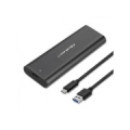Qoltec 50311 storage drive enclosure SSD enclosure Black M.2