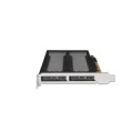 Icy Dock MB842MP-B storage drive enclosure SSD enclosure Black, Silver M.2