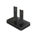 Qoltec M.2 SSD Docking Station | NVMe| SATA | USB-C | DUAL 2 x 2TB