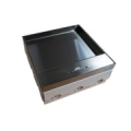 Box podłogowy 12M - puszka podłogowa 12-modułowa do montażu gniazd standardu 22,5x45 mm (45x45 mm), montaż kątowy