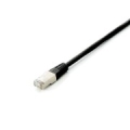 Equip Cat.6A Platinum S/FTP Patch Cable, Black, 0.25m , 10pcs/set