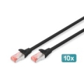 Digitus CAT 6 S/FTP patch cable, 10 pieces