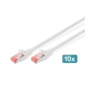 Digitus CAT 6 S/FTP patch cable, 10 pieces