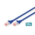 Digitus CAT 6 S/FTP patch cable, 10 pieces