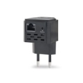 Gembird WNP-RP300-03-BK bridge/repeater Network repeater 300 Mbit/s Black