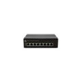 LevelOne 8-Port Fast Ethernet Industrial Switch, DIN-Rail, -40°C to 75°C