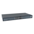 LevelOne 12-Port L3 Managed 10-Gigabit Switch, 8 x 1G/2.5G/5G/10G RJ45, 4 x 1G/2.5G/10G SFP+ Uplinks, 240Gbps Non-Blocking Fabric, 19-Inch Rackmount