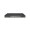 LevelOne Hilbert 28-Port Gigabit PoE Smart Lite Switch, 24 PoE Outputs, 4 x Gigabit SFP/RJ45 Combo, 802.3at/af PoE, 380W PoE Power Budget