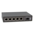 LevelOne GEP-0625 network switch Unmanaged 2.5G Ethernet (100/1000/2500) Power over Ethernet (PoE) Black