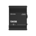 Teltonika TSW200 Unmanaged Gigabit Ethernet (10/100/1000) Power over Ethernet (PoE) Black