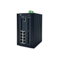 LevelOne 20-Port L2 Plus Managed Industrial Switch, 8 x 1GbE RJ45, 8 x 1GbE SFP, 4 x 1/2.5GbE SFP, DIN-Rail, -40°C to 80°C